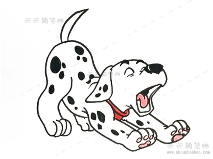 卡通小狗简笔画简单模板,怎么画最可爱的小狗简笔画